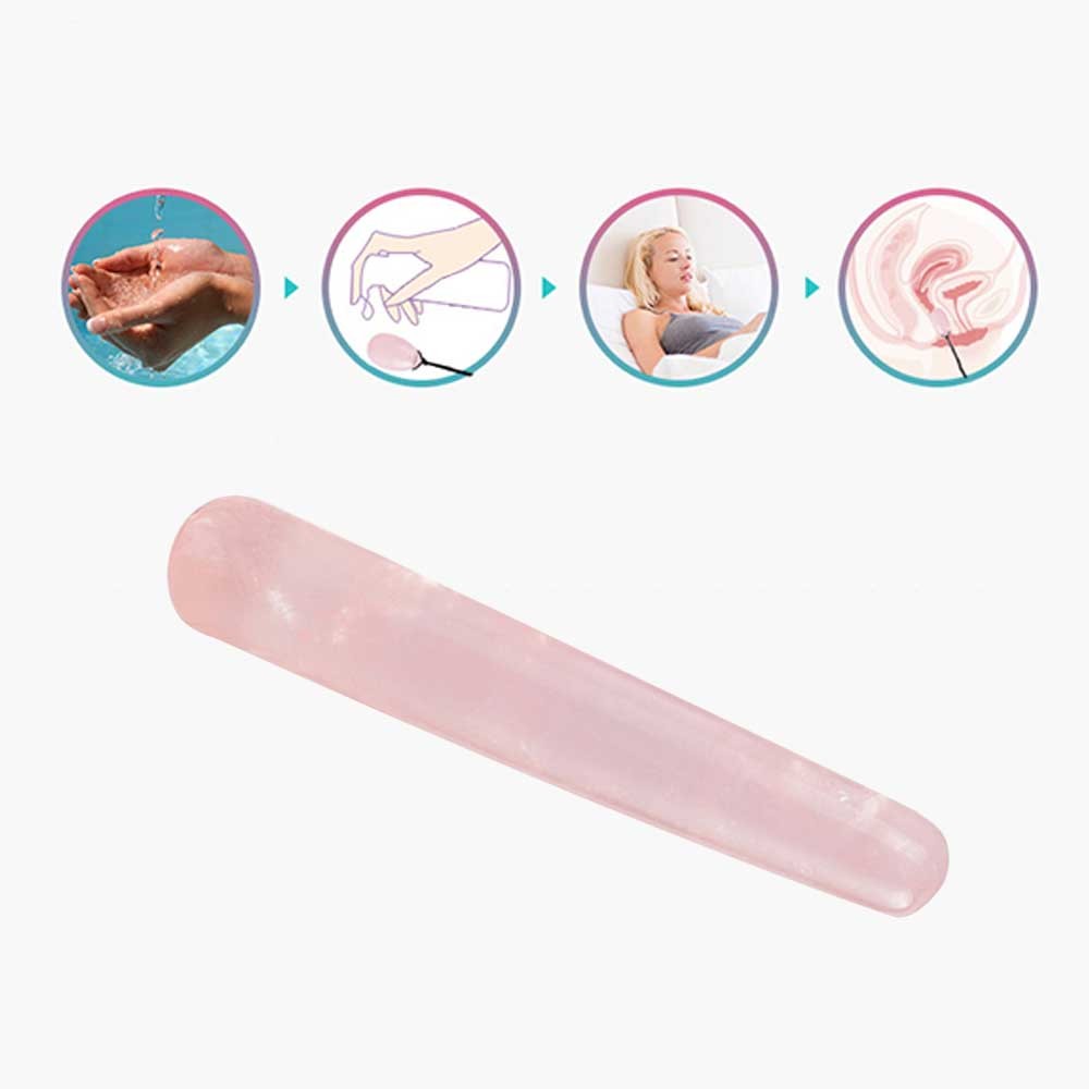 4X Yoni Eggs Set and Massage Wand Nephrite Jade Rose Quartz Opalite Yoni Egg