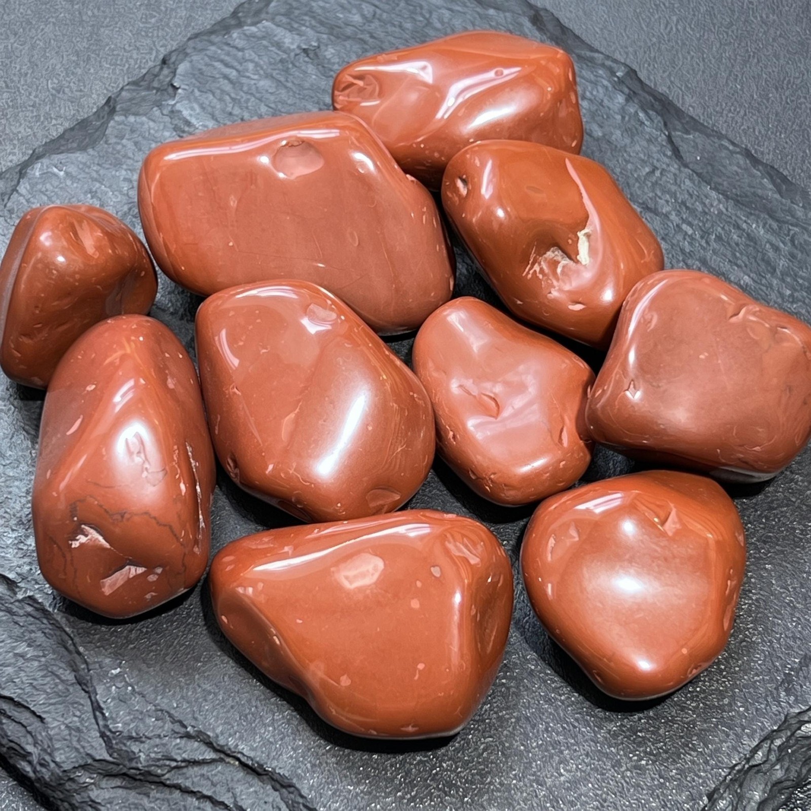 Large Red Jasper Tumbled Stones (By The Piece Or Pound) Genuine Natural Mineral