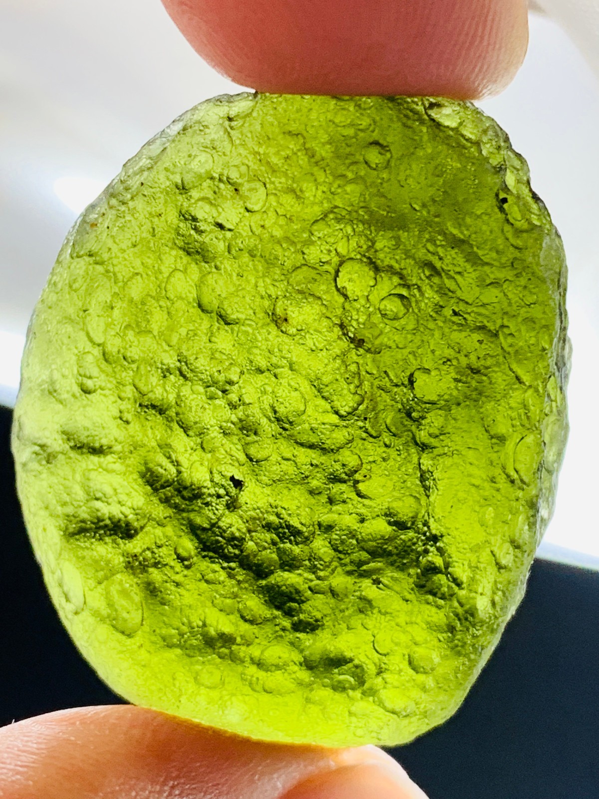 TOP Moldavite Raw Moldavite Crystal from Czech Republic PICcertificate 69CT