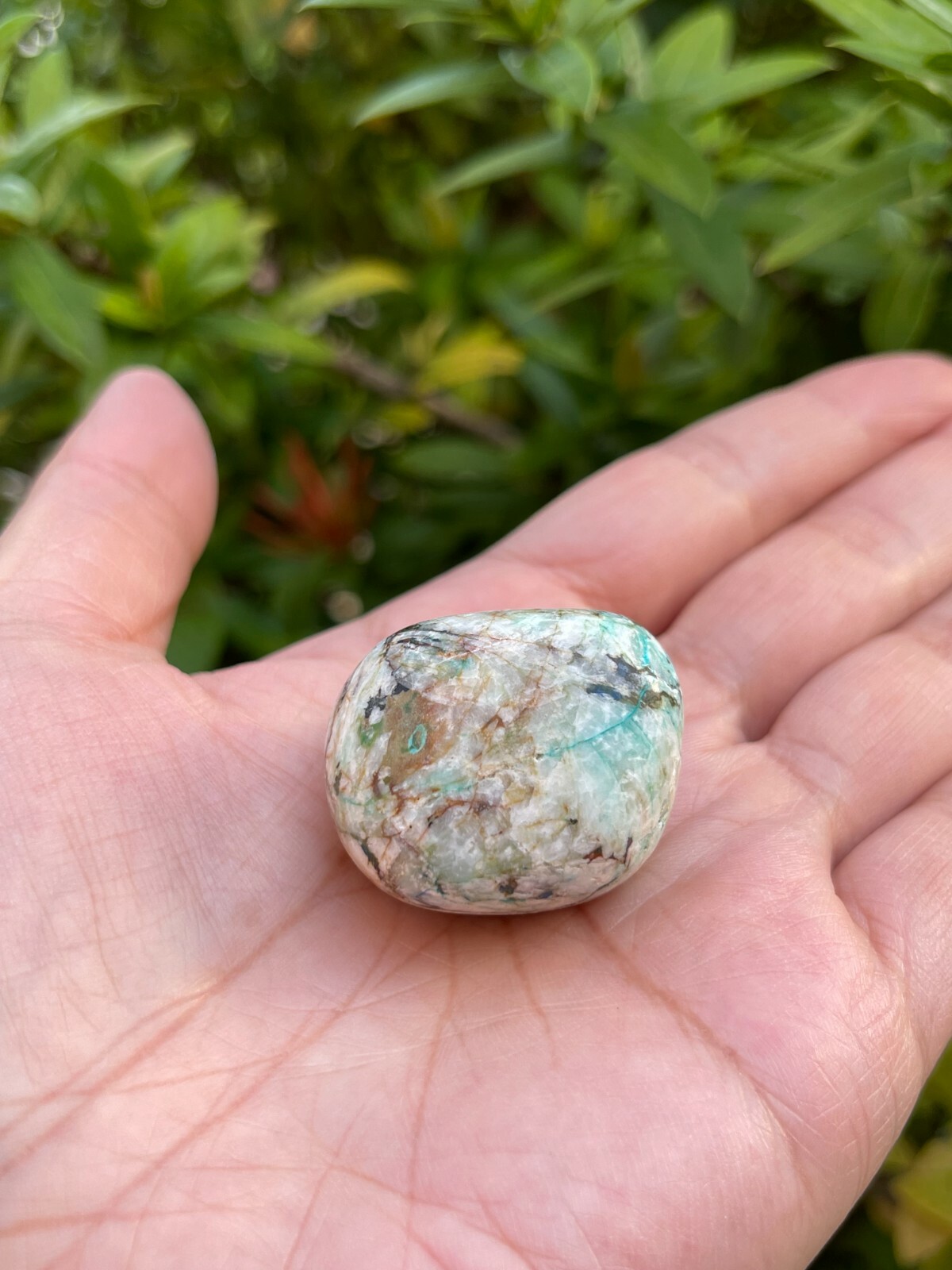 Grade A++ Azurite Malachite Tumbled Stones,0.75″-1.25″ Tumbled Azurite Malachite