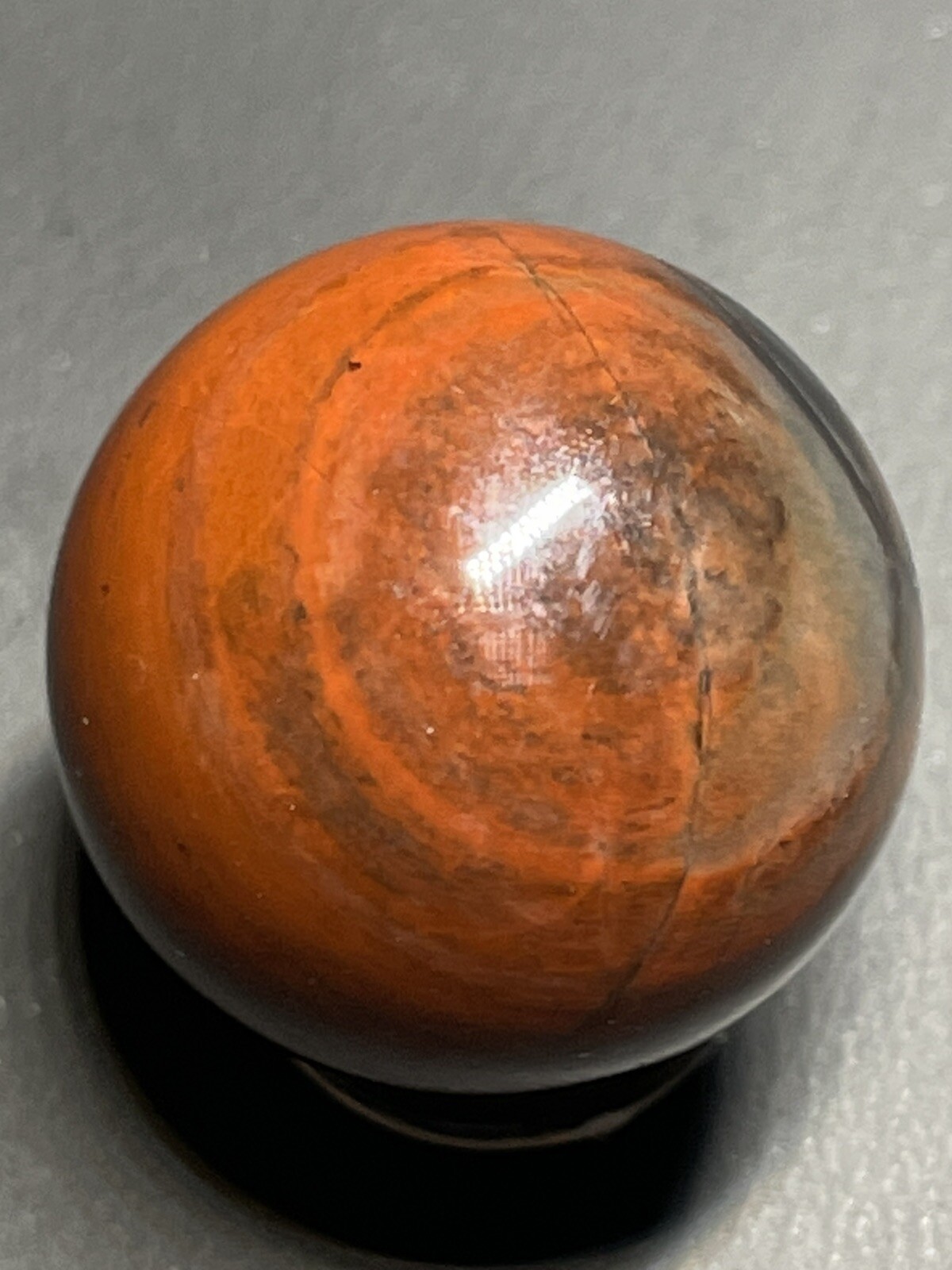 African Bloodstone Mini Sphere Orb Ball Marble 23.8mm 19g