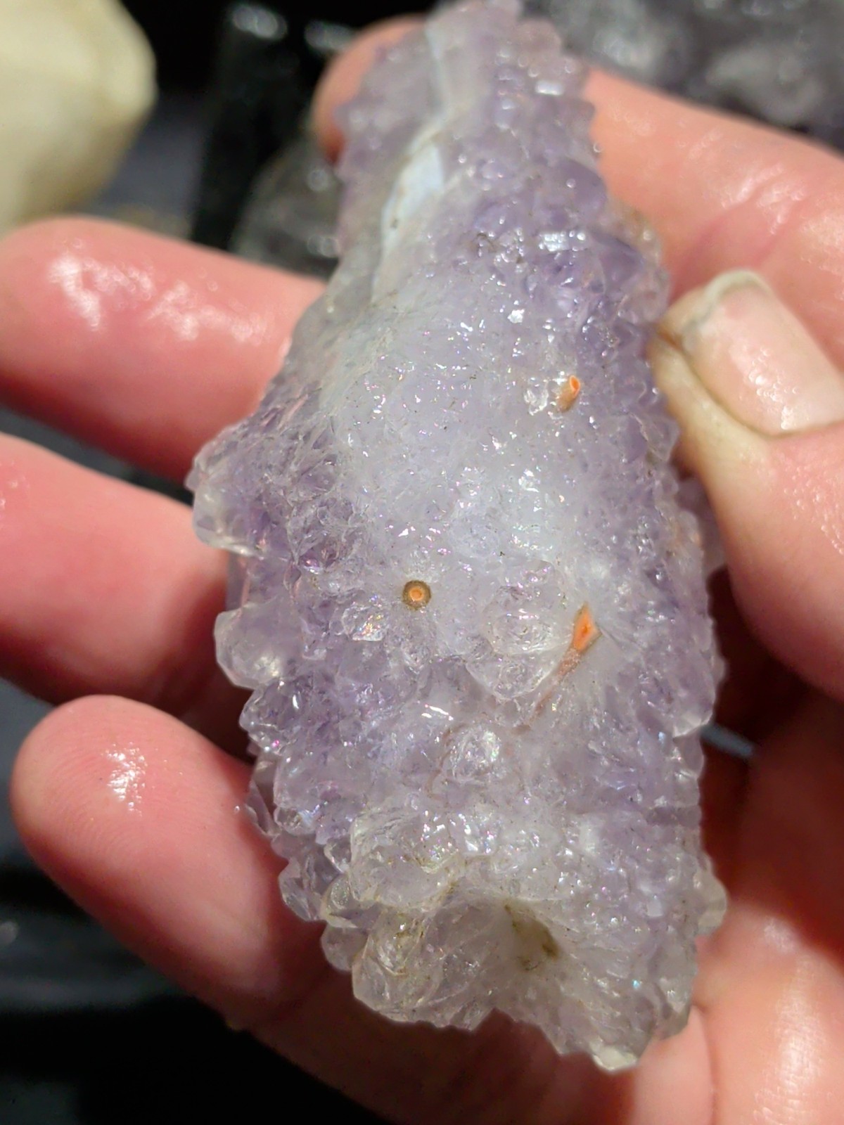 Amethyst Lavender w/ Flower Like Formations Crystal Specimen (3.7oz)