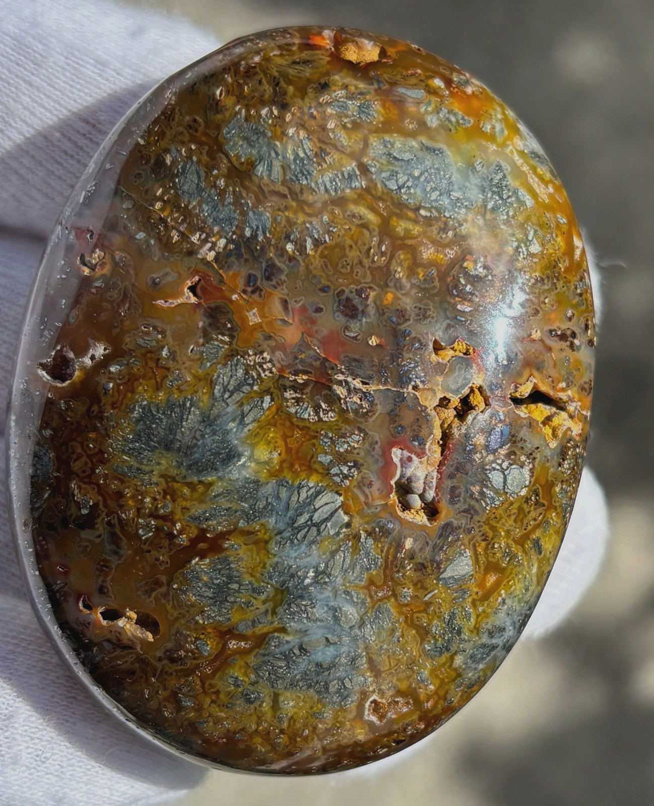 US SALE 187g LOT MULTI-COLORED MARCASITE/BLUE MIZONE OPAL PALMSTONES PALM STONE