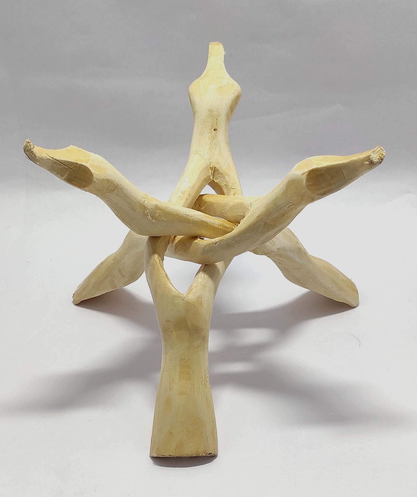 8” Wooden Tripod 3 Legs Cobra Stand Perfect for Crystal Balls, Abalone Shells…