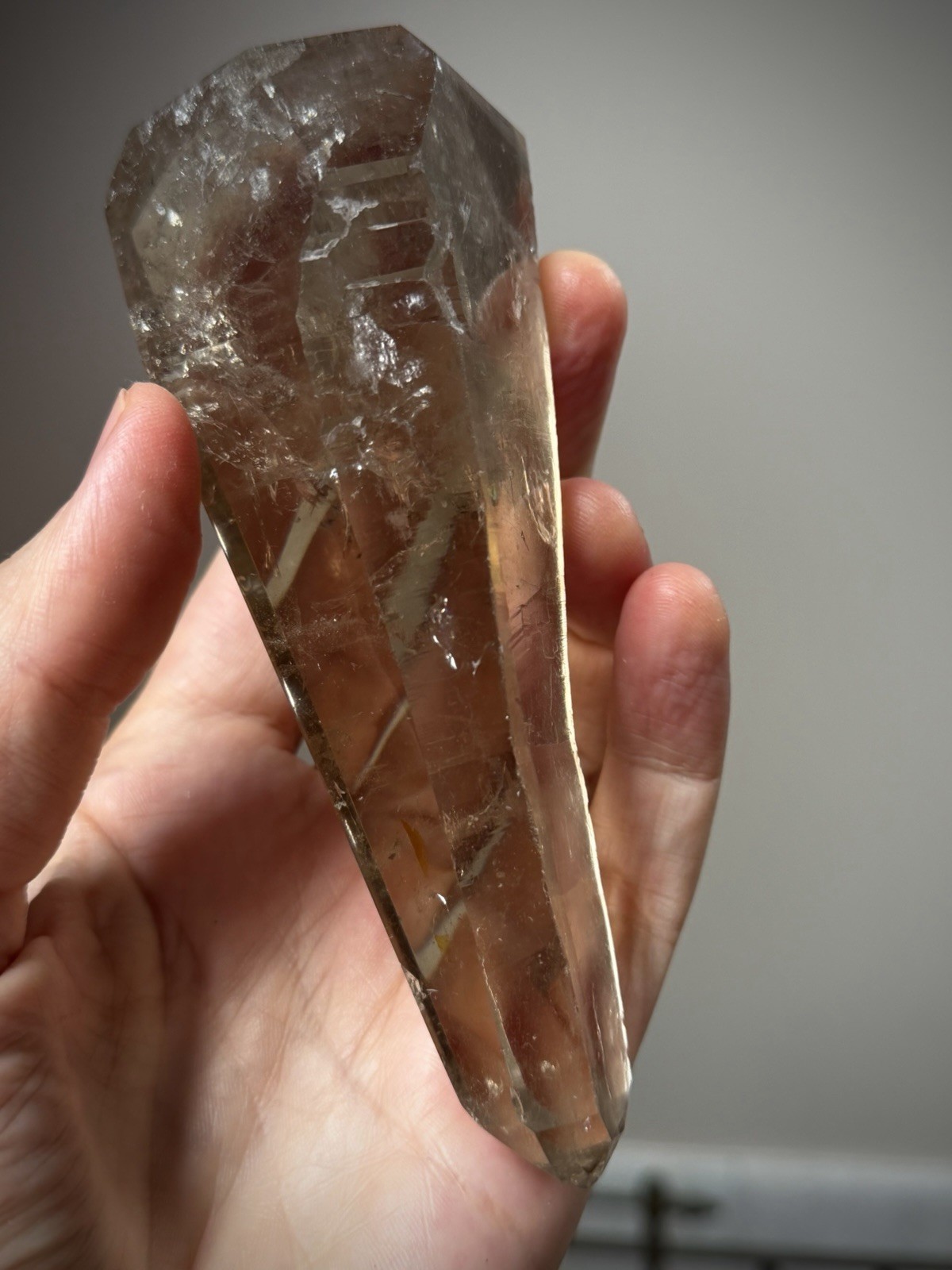Natural Smoky Quartz Crystal Lemurian Quartz Crystal Brazil Quartz