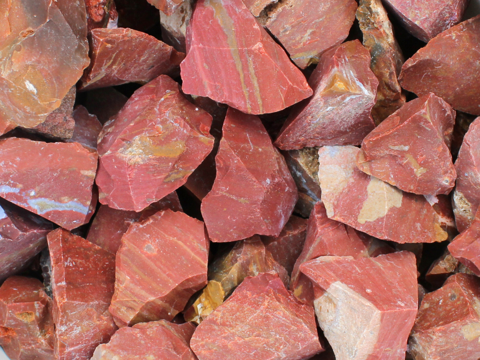 Red Jasper – Large Rough Rocks for Tumbling – Bulk Wholesale 1LB options