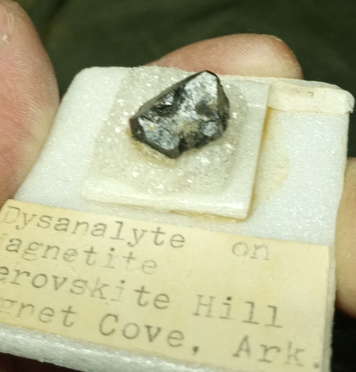 Old Collection Dysanalyte on Magnetite Magnet Cove Arkansas Perovskite Hill
