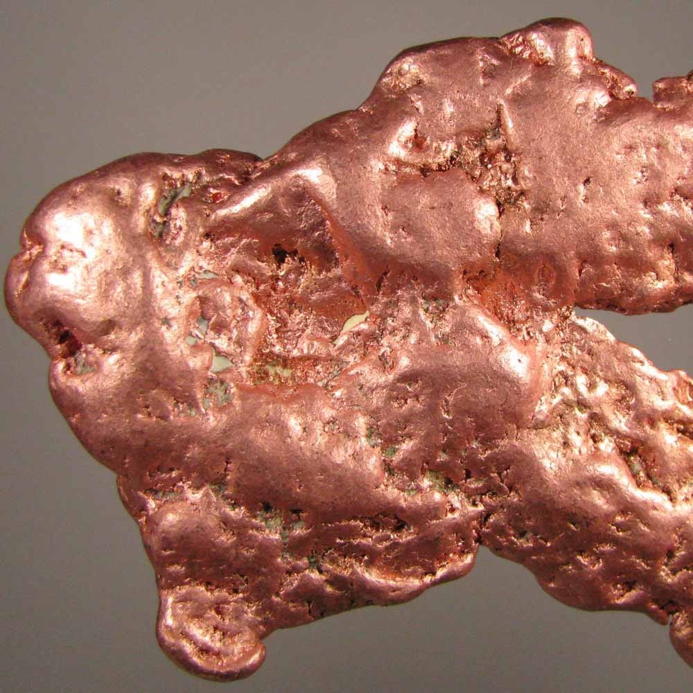5.3″ NATIVE COPPER NUGGET – Keweenaw Peninsula, Michigan – 1.2 lbs.