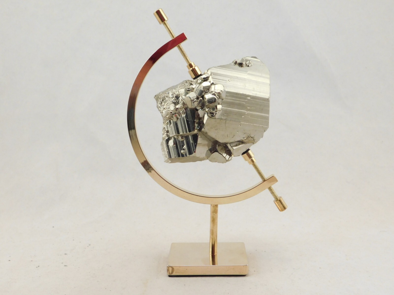 Display Stand Caliper Type Adjustable Large Size Brass/Gold Color