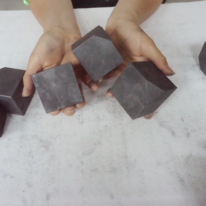 4.5LB 10 Natural Shungite Protect Radiation Crystal Square Heptahedron Healing