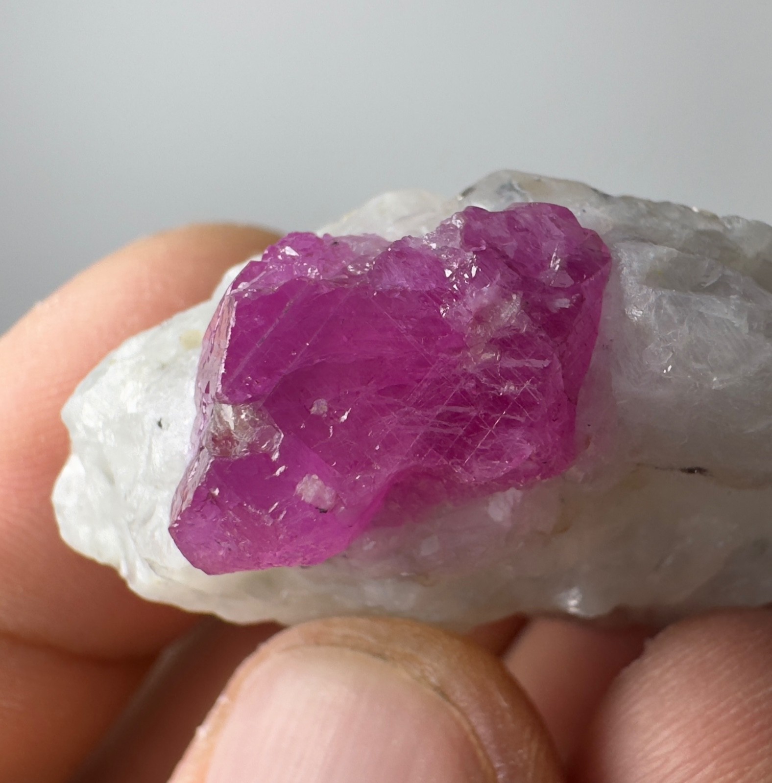 112 Ct Natural Ruby Crystal On Matrix From Jegdalak Afghanistan