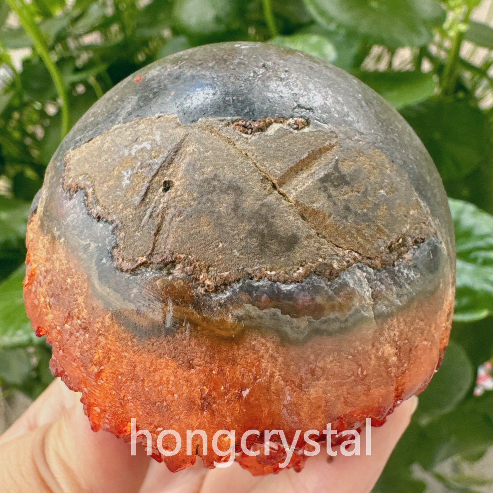 200g-300g Natural Citrine geode quartz cluster crystal specimen healing