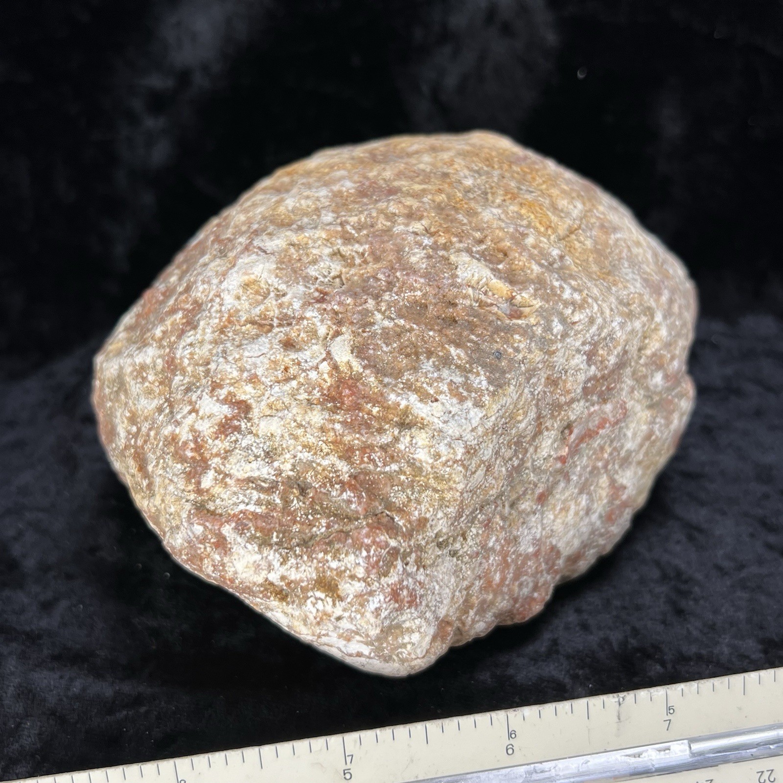 5-3/4″ Large Red Geode Uncut Unopened Crystal Chalcedony Quartz Rough 3.5Lb