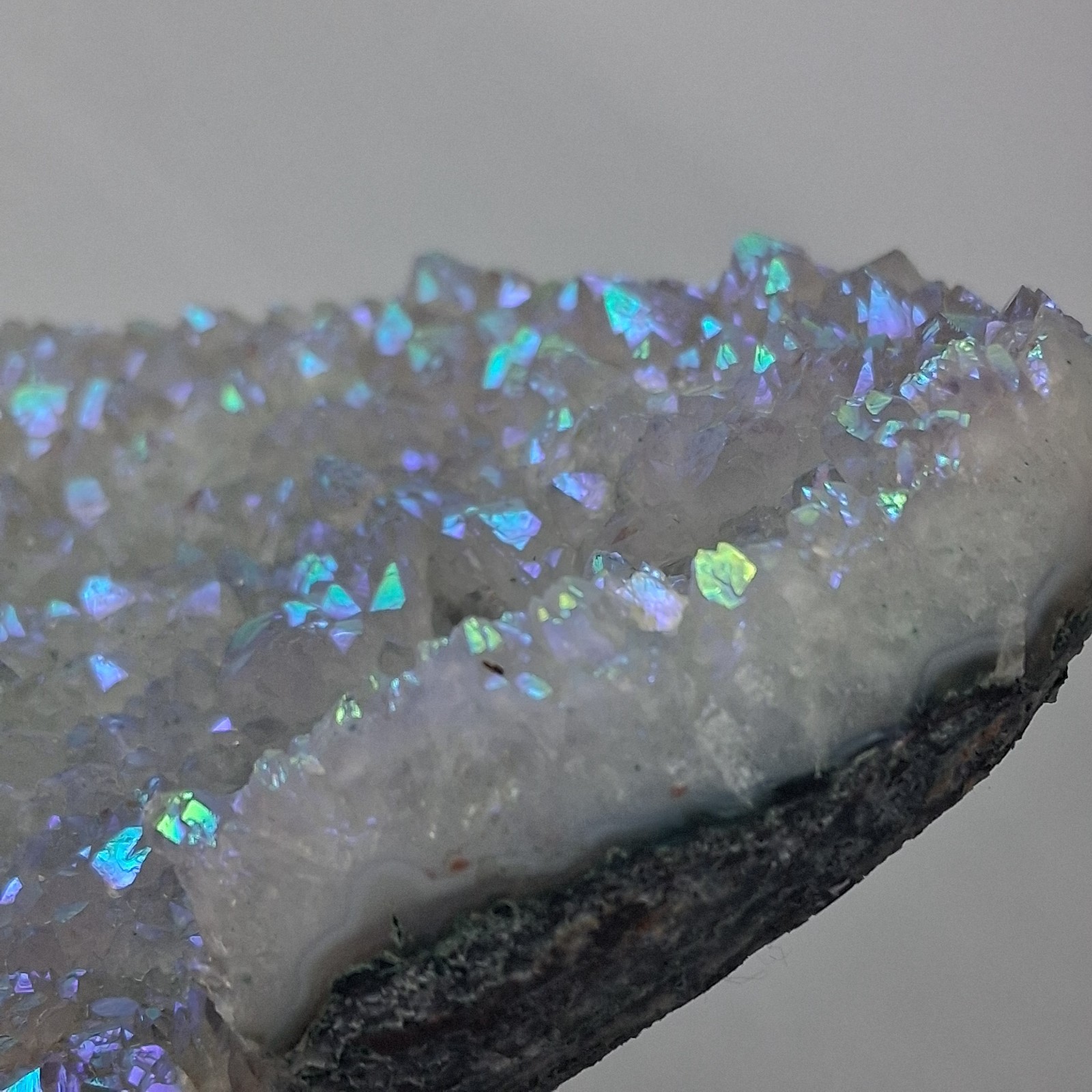 Heart Shaped Angel Aura Quartz Crystal Cluster Natural Rock 7 x 6 in