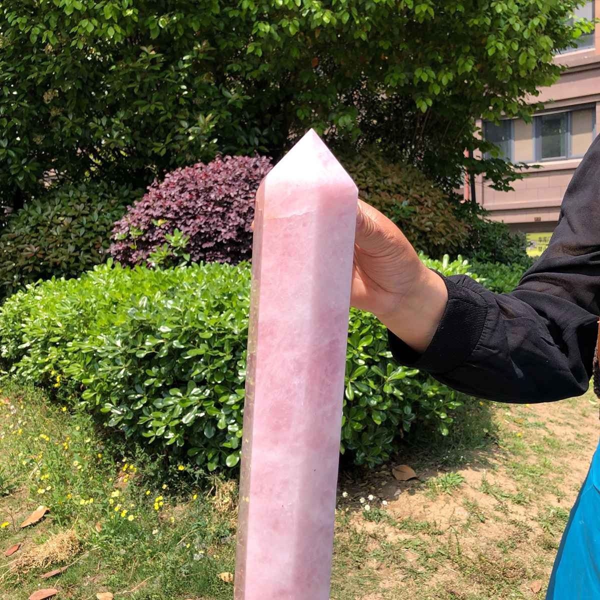 10.09LB Large Natural Powder Crystal Column Wand Obelisk Mineral Healing 5050
