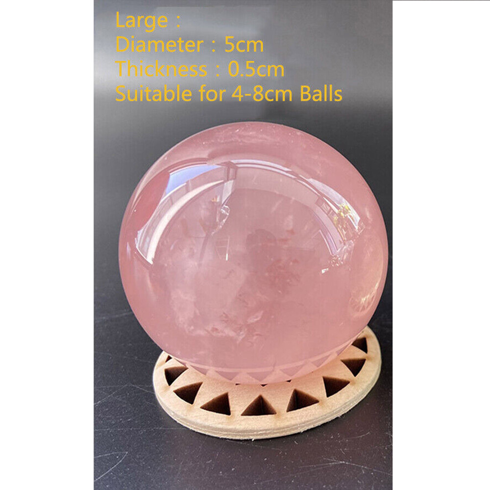 10Pcs Crystal Ball Stand Wood Sphere Holder Crystal Ball Pedestal Bracket Base L