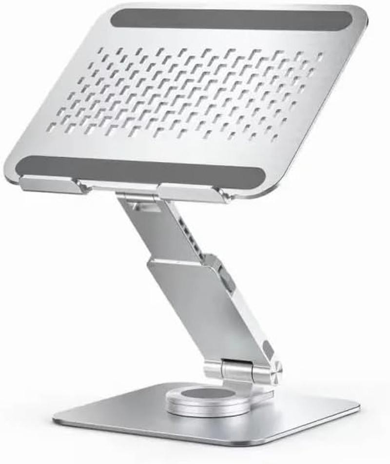360° Swivel Laptop Stand, Portable Stand Holds 12-18″ Laptop – Silver