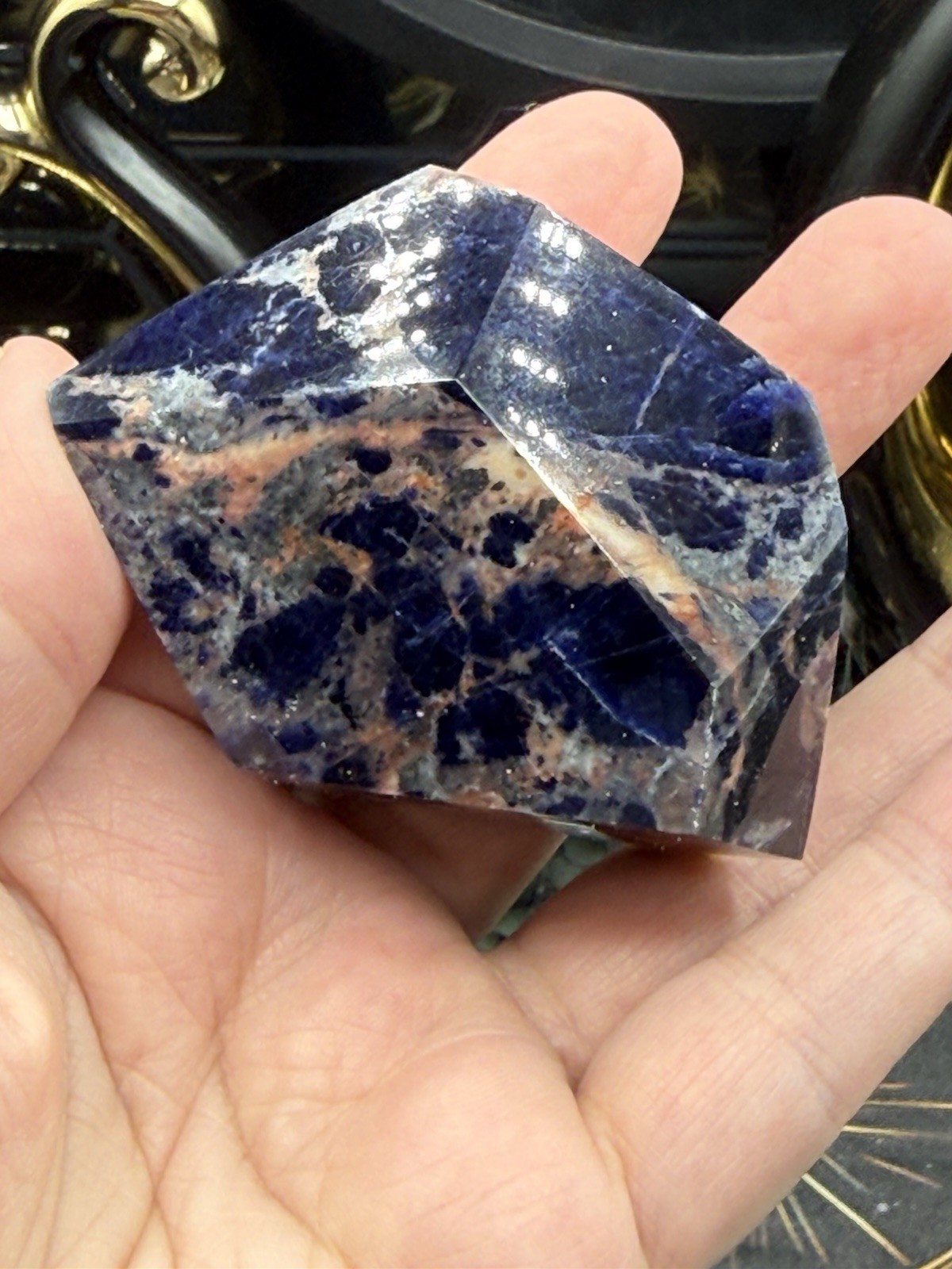Natural Sodalite Freeform HQ Polish really nice! Free shipping