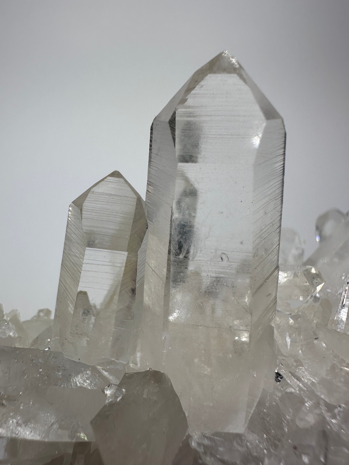 Top Quality Large Optical Clear Arkansas Quartz Crystal Cluster