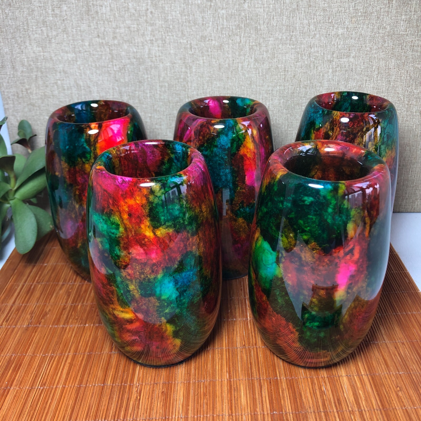 1Pcs Natural “Seven Colors Jade” vase specimen -Taiwan China 1kg 130mm