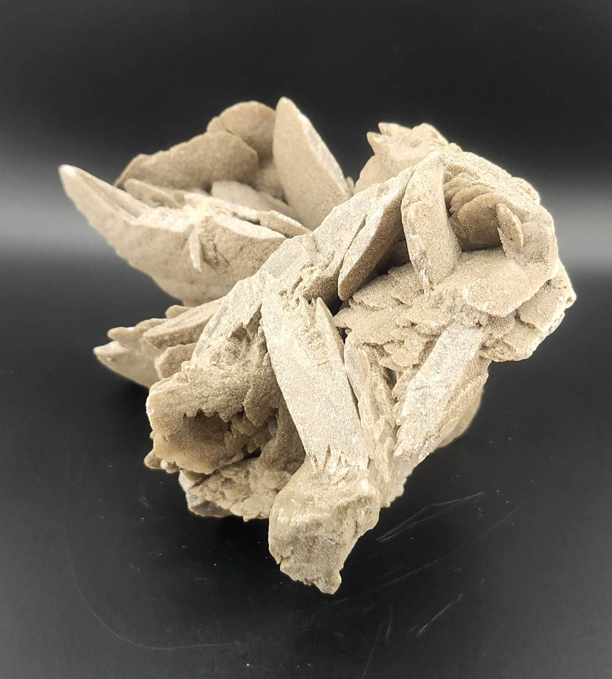 Hourglass Selenite Gypsum Crystal Cluster Oklahoma Old Stock 1286 Grams!
