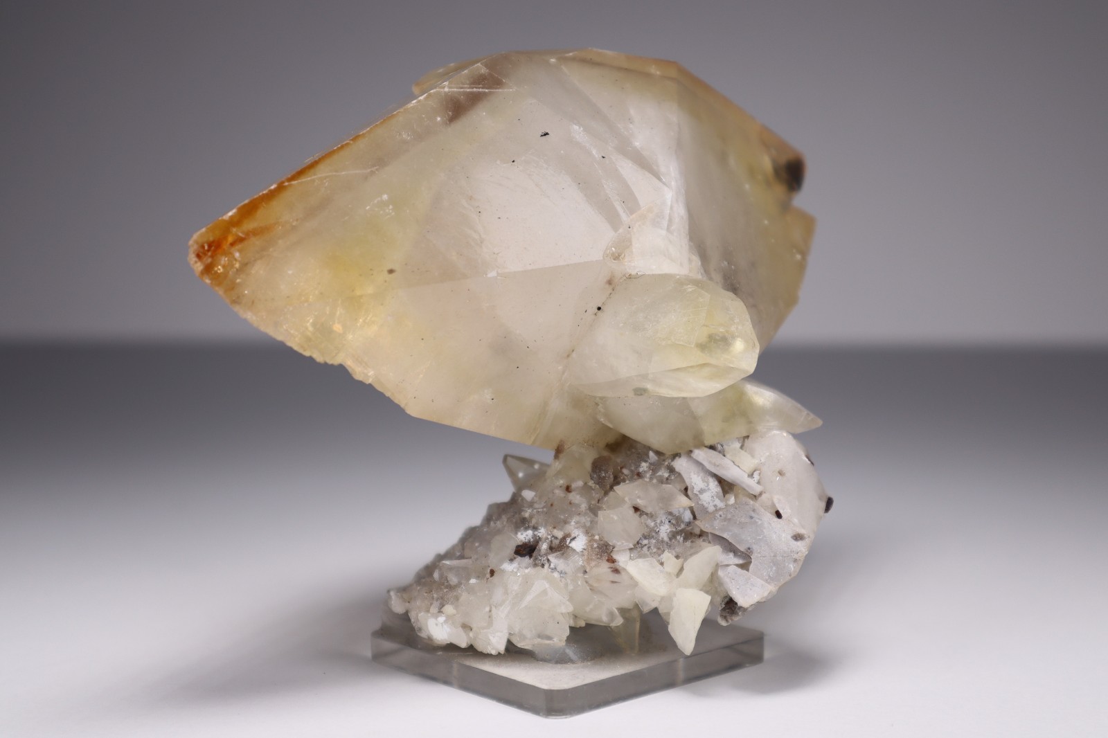 HUGE Elmwood Mine GOLDEN CALCITE Double Terminated Crystal Cluster 645g