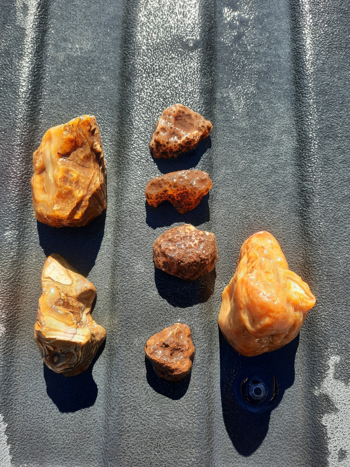 Mixed Agate Lot! Half Nodules Rough! 1 Lb.