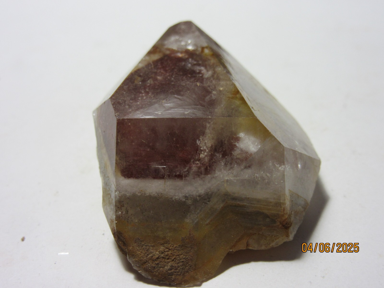 Red Hematoid Phantom Quartz 1 5/8″ Point Collectible HPQPBC-186