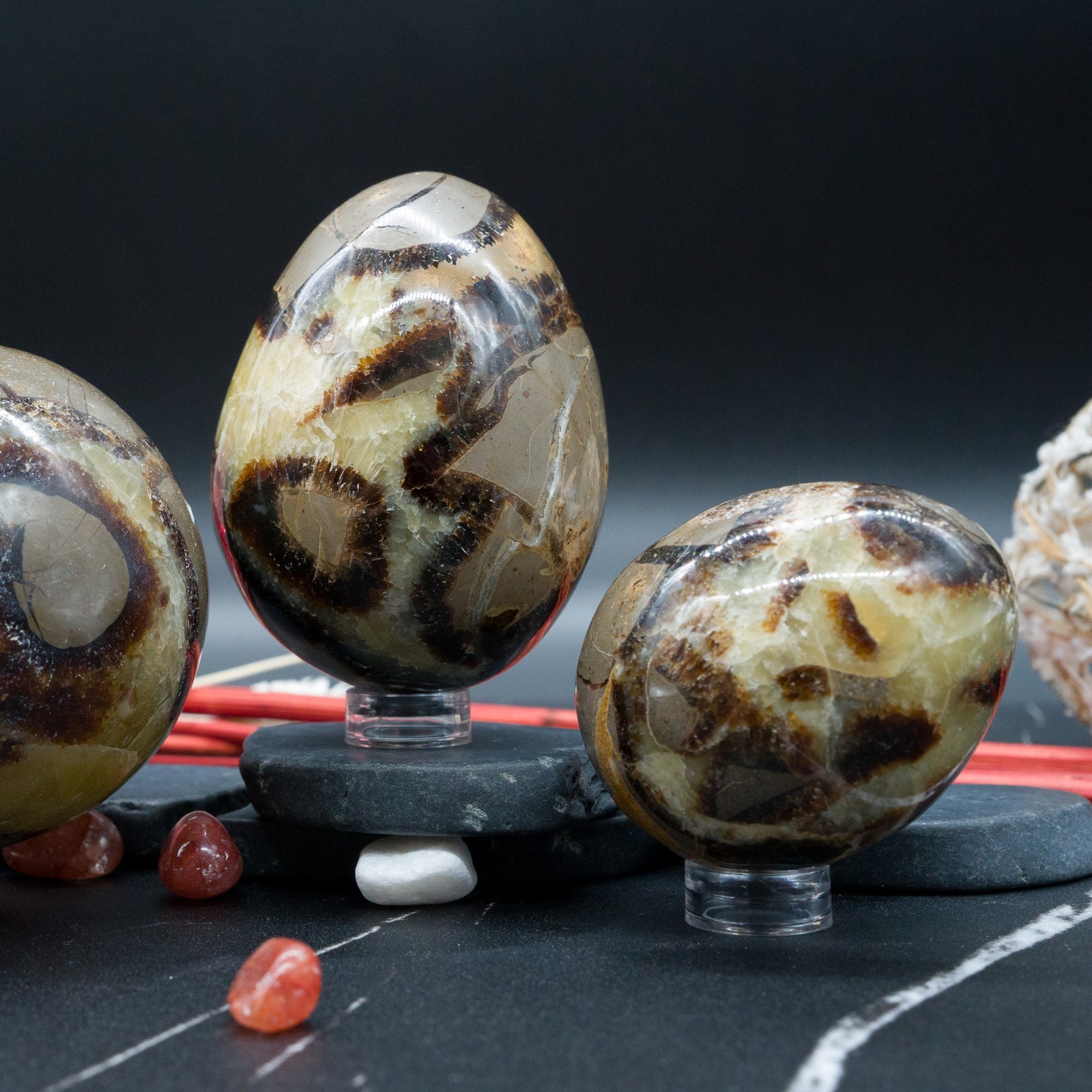 Septarian Egg Crystal Decor Spiritual Protection Gift Dragon Stone Dinosaur Egg