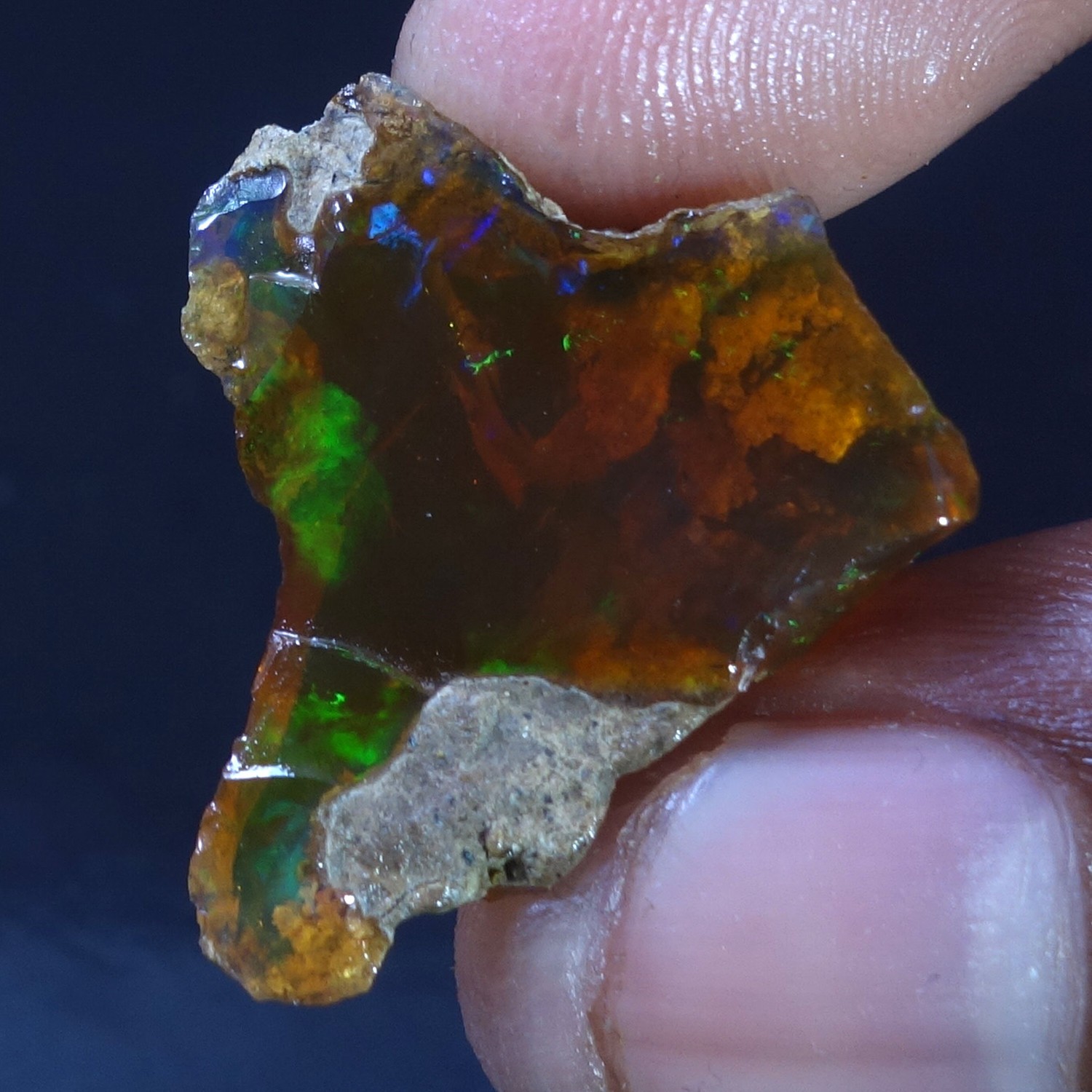 16.00 Cts 100% Natural Welo Fire Ethiopian Oil Opal Rough Cab Gems Ring Nacklace