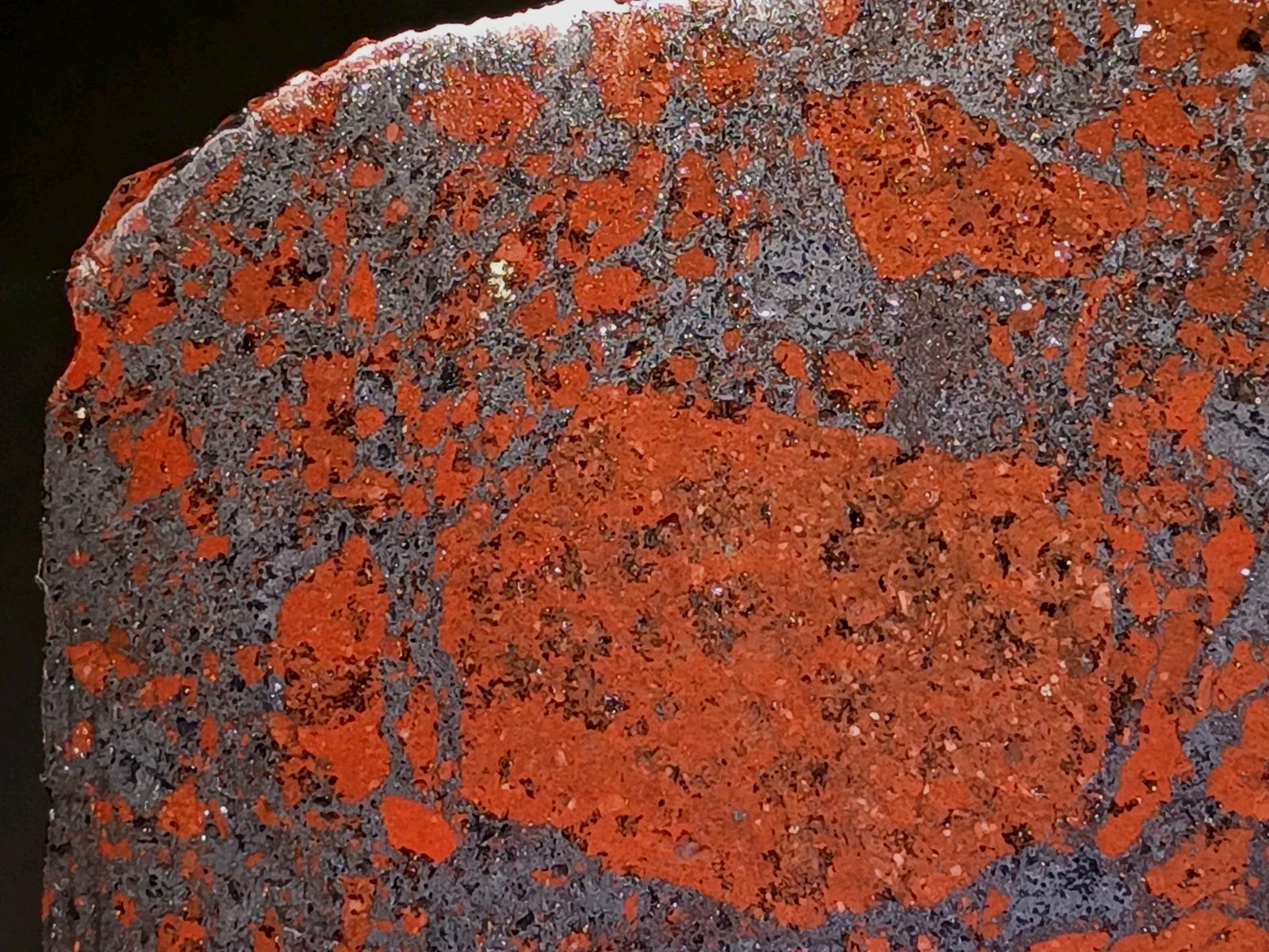 ​873g Pilot Knob Red Jasper Magnetite Breccia Iron Co MO Polished