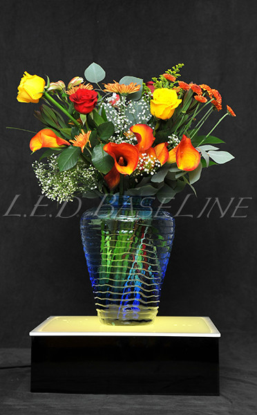12×12 LED Lighted Display Stand Pedestal for Art Crystals Flowers