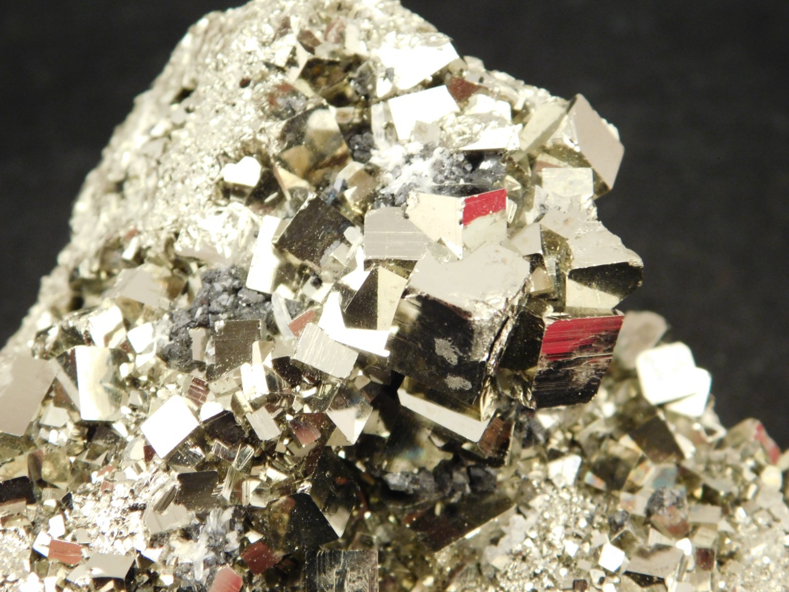 wOw! LARGER! Nice and 100% Natural Pyrite CUBE Cluster Peru 529gr