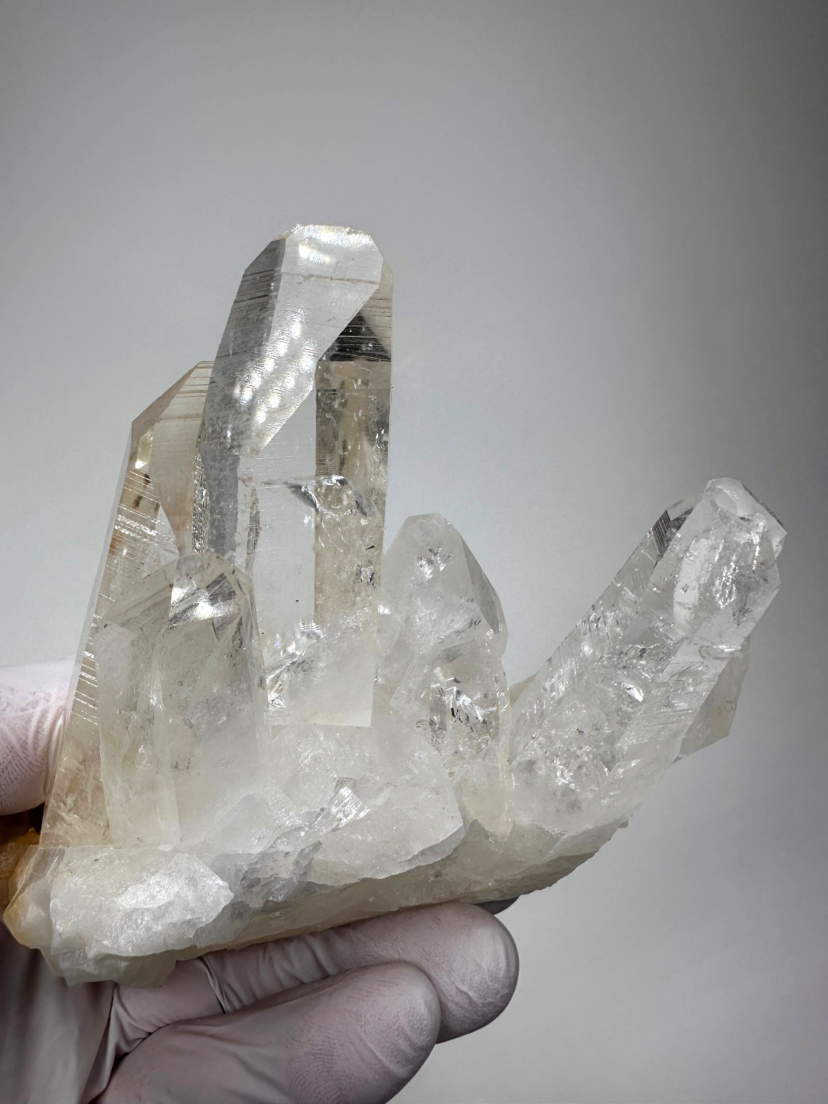 Exquisite___Large Colombian Lemurian Quartz Crystal Cluster Colombia