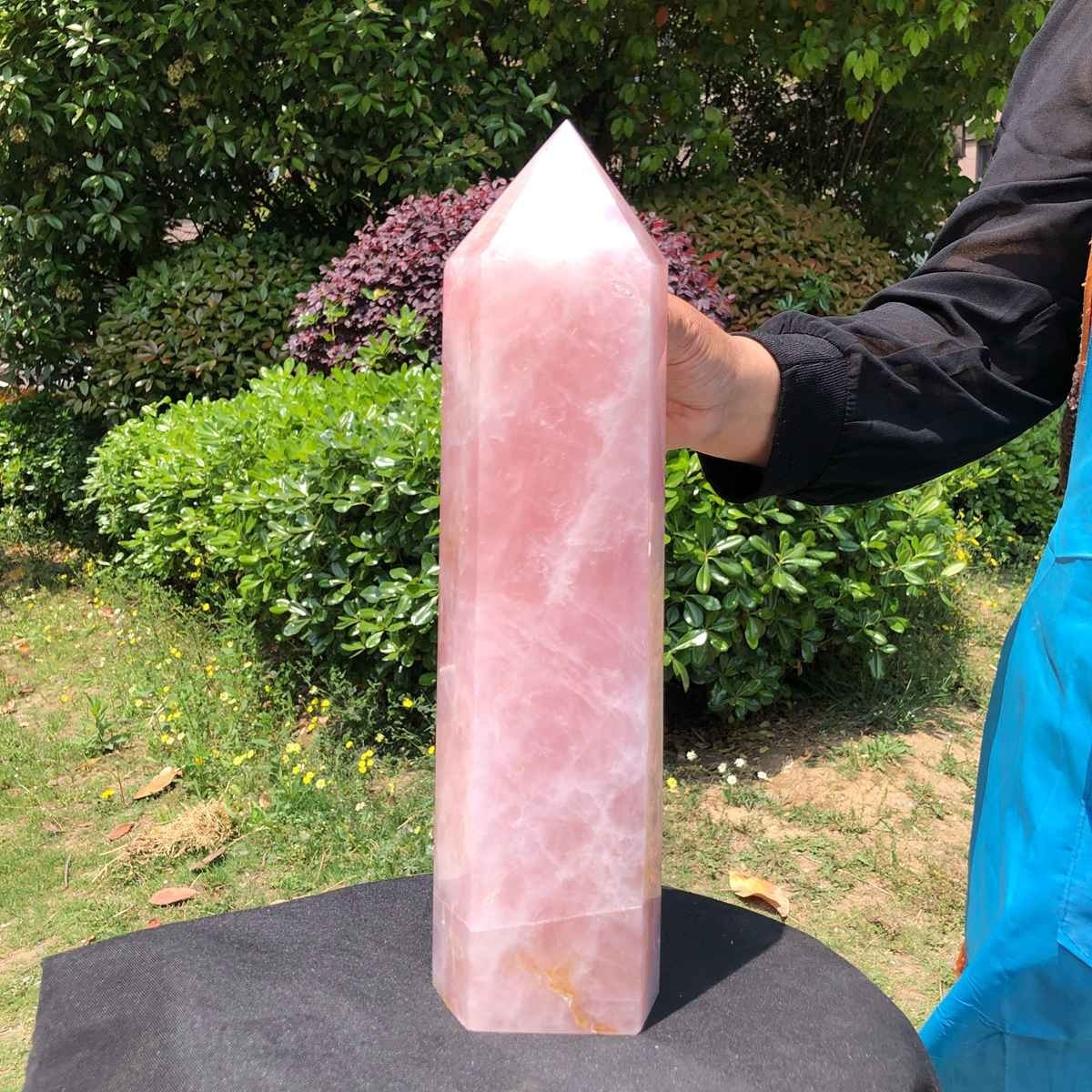 9.46LB Large Natural Powder Crystal Column Wand Obelisk Mineral Healing 5052