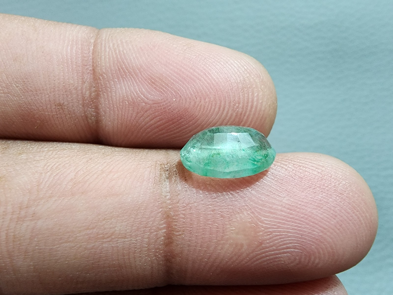 Beautiful Zambian Emerald Oval Shape 3.10 Crt Rare Green Faceted Loose Gemstone