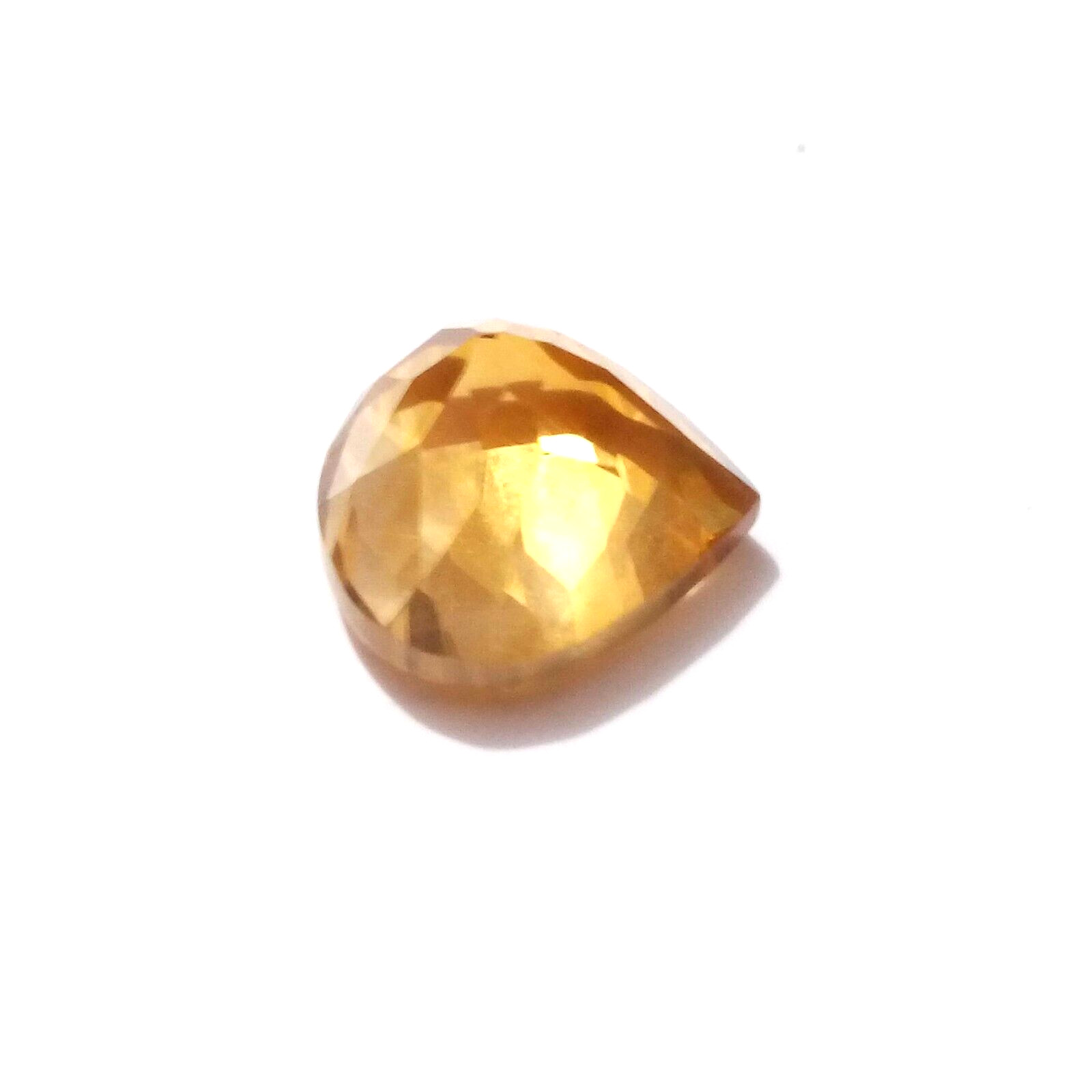 For Jewelry 2.40 Crt Rare Golden Citrine Topaz Pear Shape Faceted Loose Gemstone
