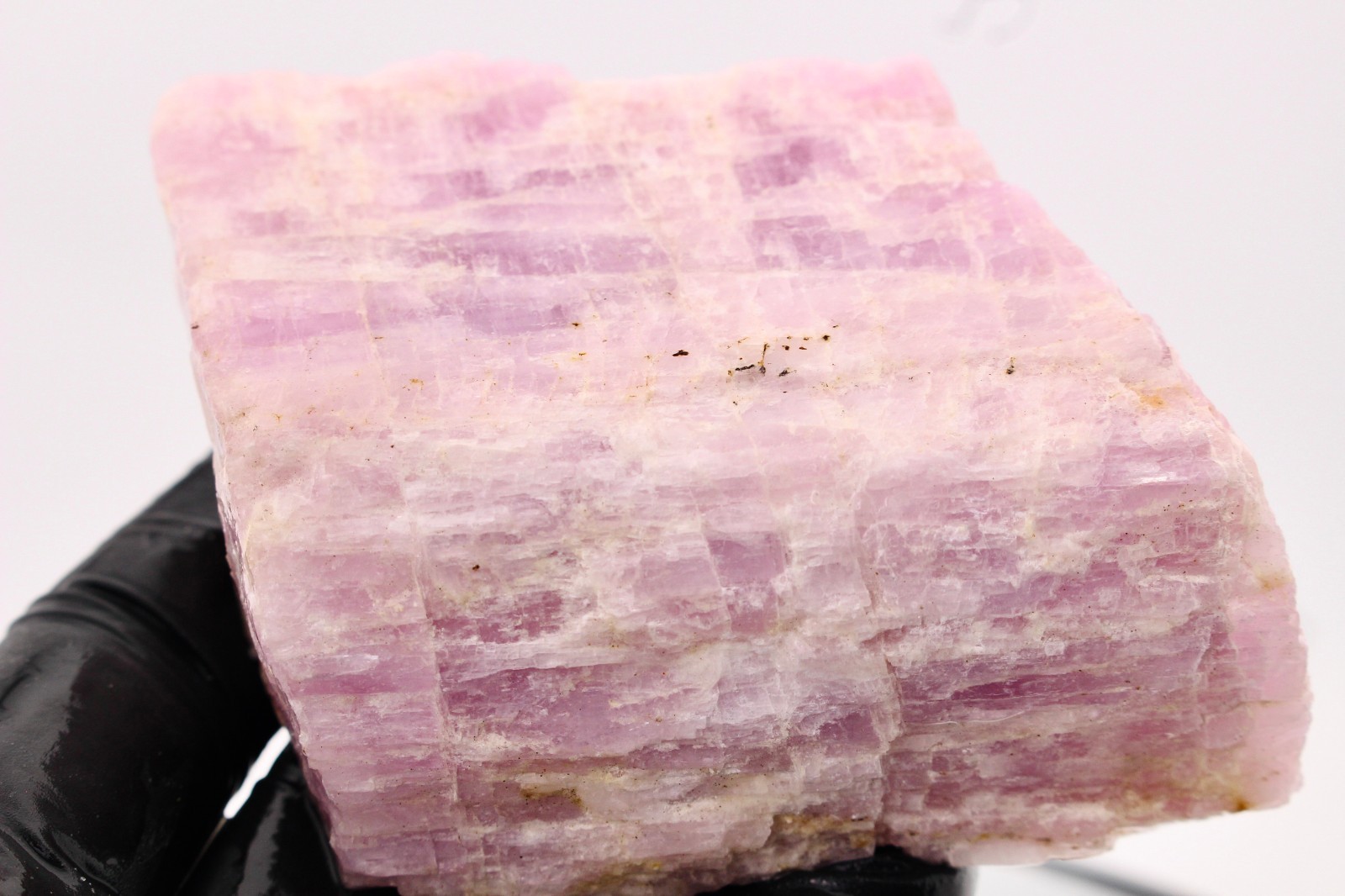 8.3oz UV ACTIVE Kunzite Nigeria Purple Lilac Raw Natural Rough Crystal Mineral