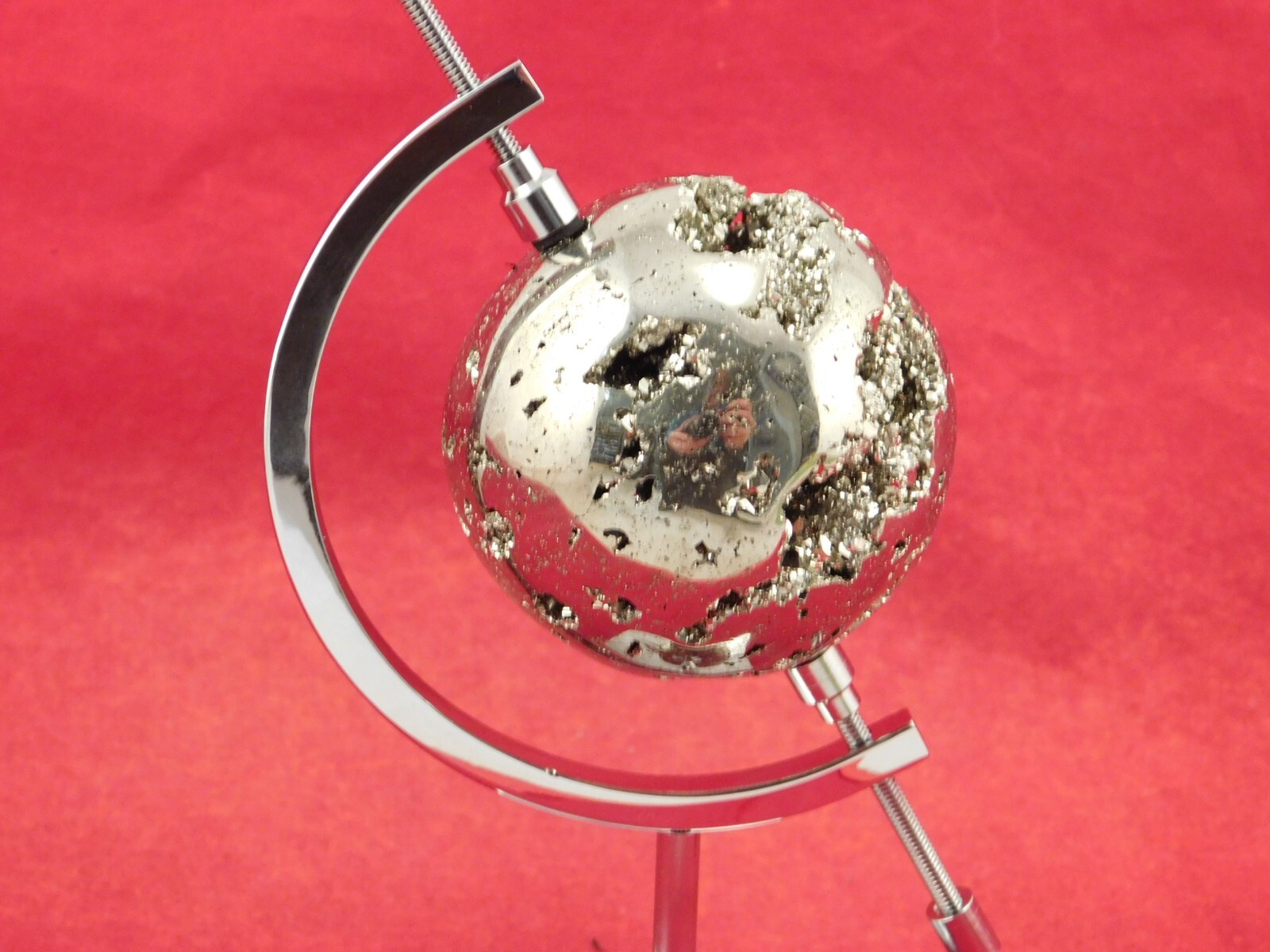 Display Stand CALIPER Type Adjustable Chrome Medium Size