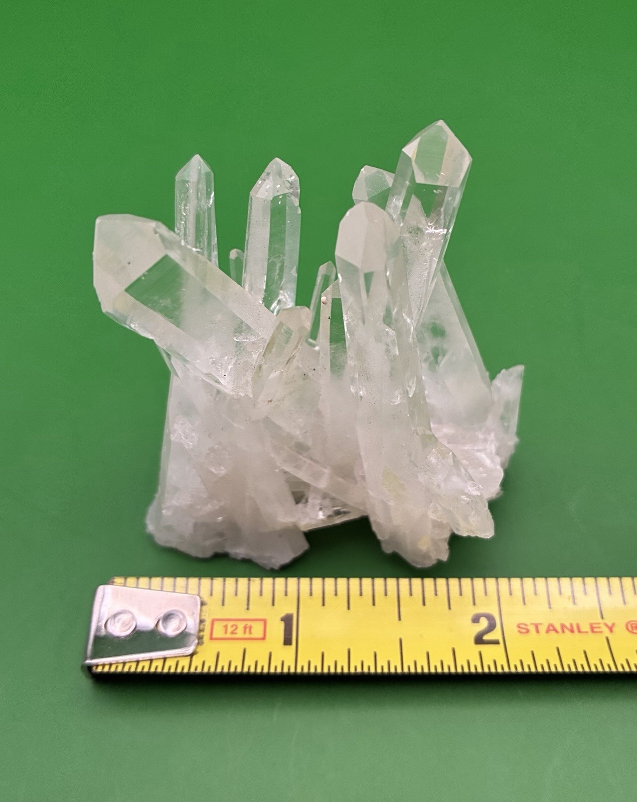 Clear Quartz Crystal Fine Needle Points 2.25″ x 2.5″ x 2.25″ Tall Magical