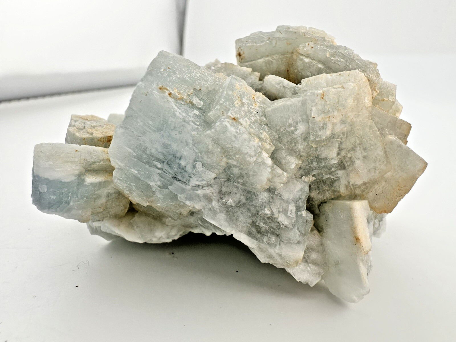 Cluster Sky Blue Barite baryte Crystal Cluster from Morocco 8 oz 3″