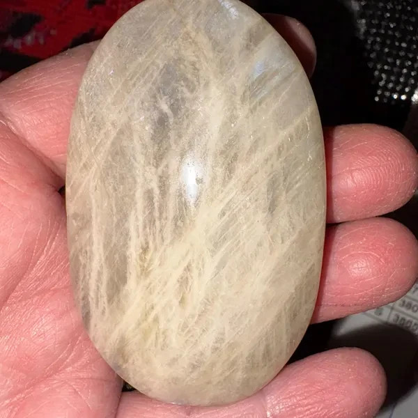 Healing Moonstone Palm Stone Birthstone Crystal Meditation Reiki Worry Stone