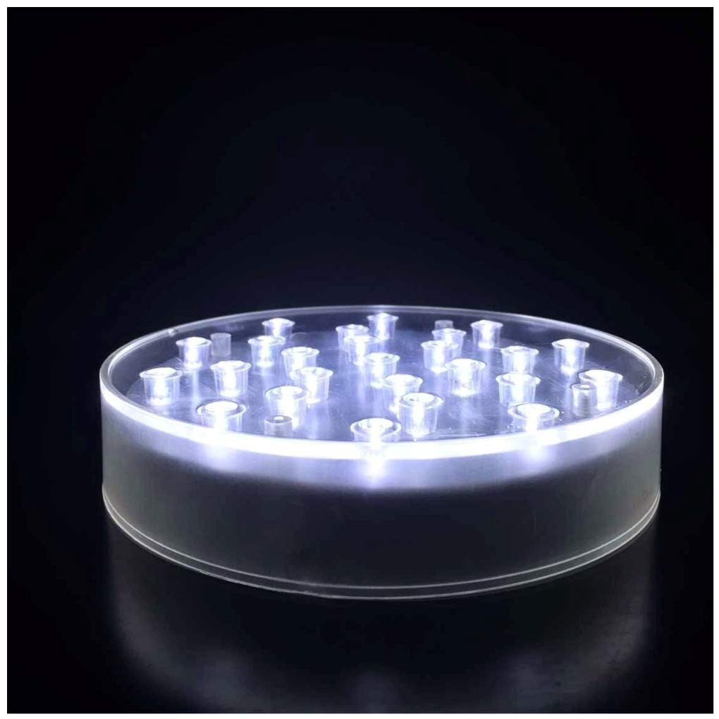 Light Base – 6 Inch Round Display Pedestal Light Stand Plate Flat for 3D Crys…