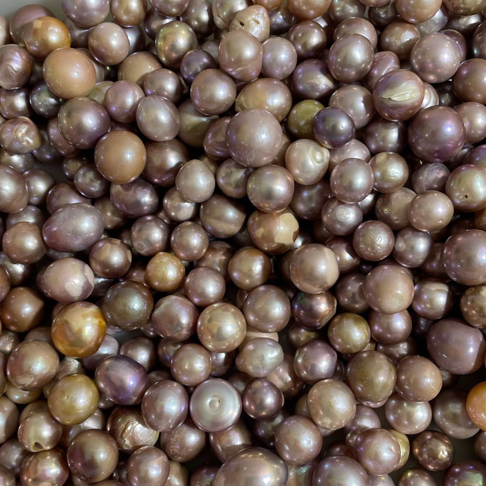 100g Genuine Large Baroque Freshwater Pearl Cultured Loose Bead Not Drilled