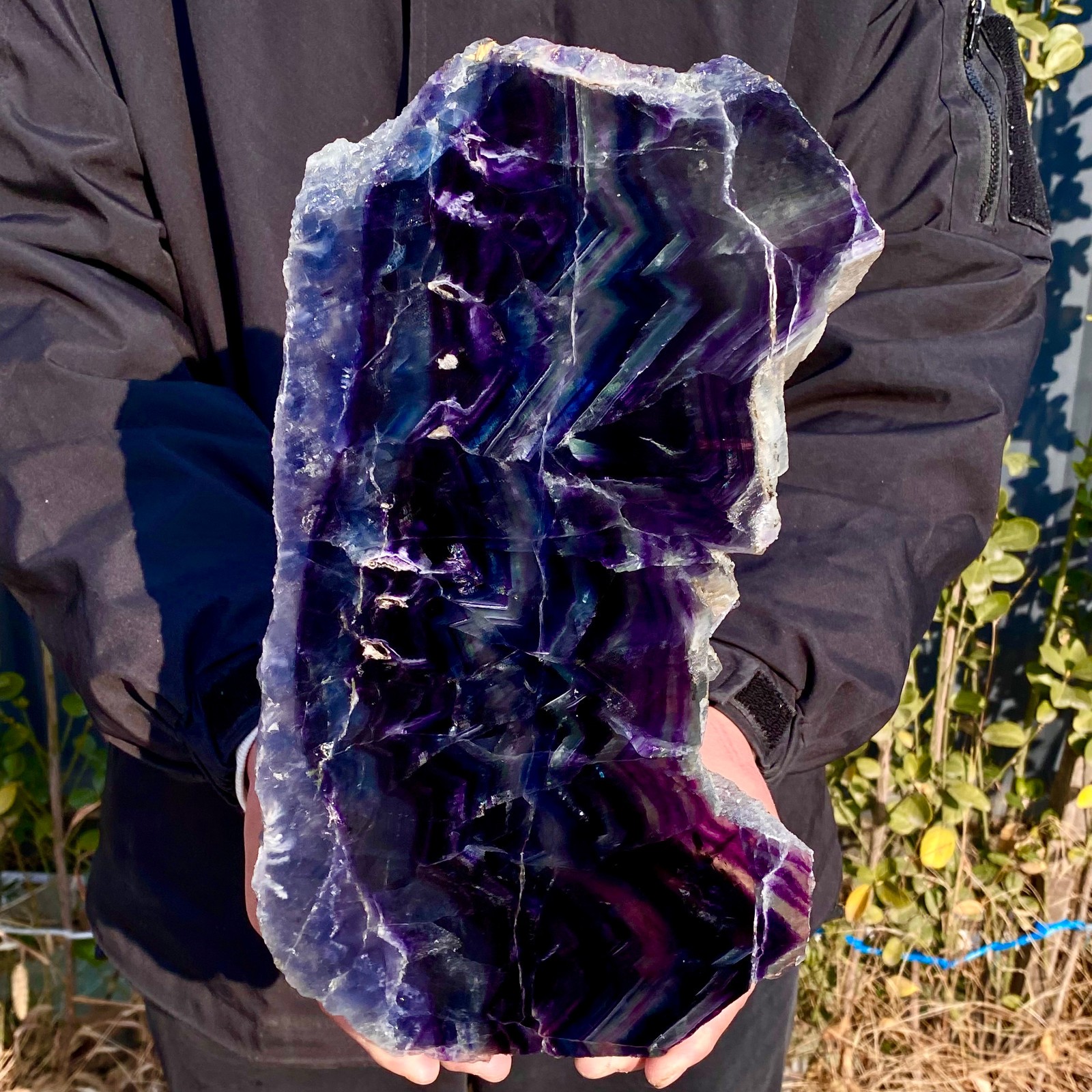 6.3LB Natural beautiful Rainbow Fluorite Crystal stone specimens