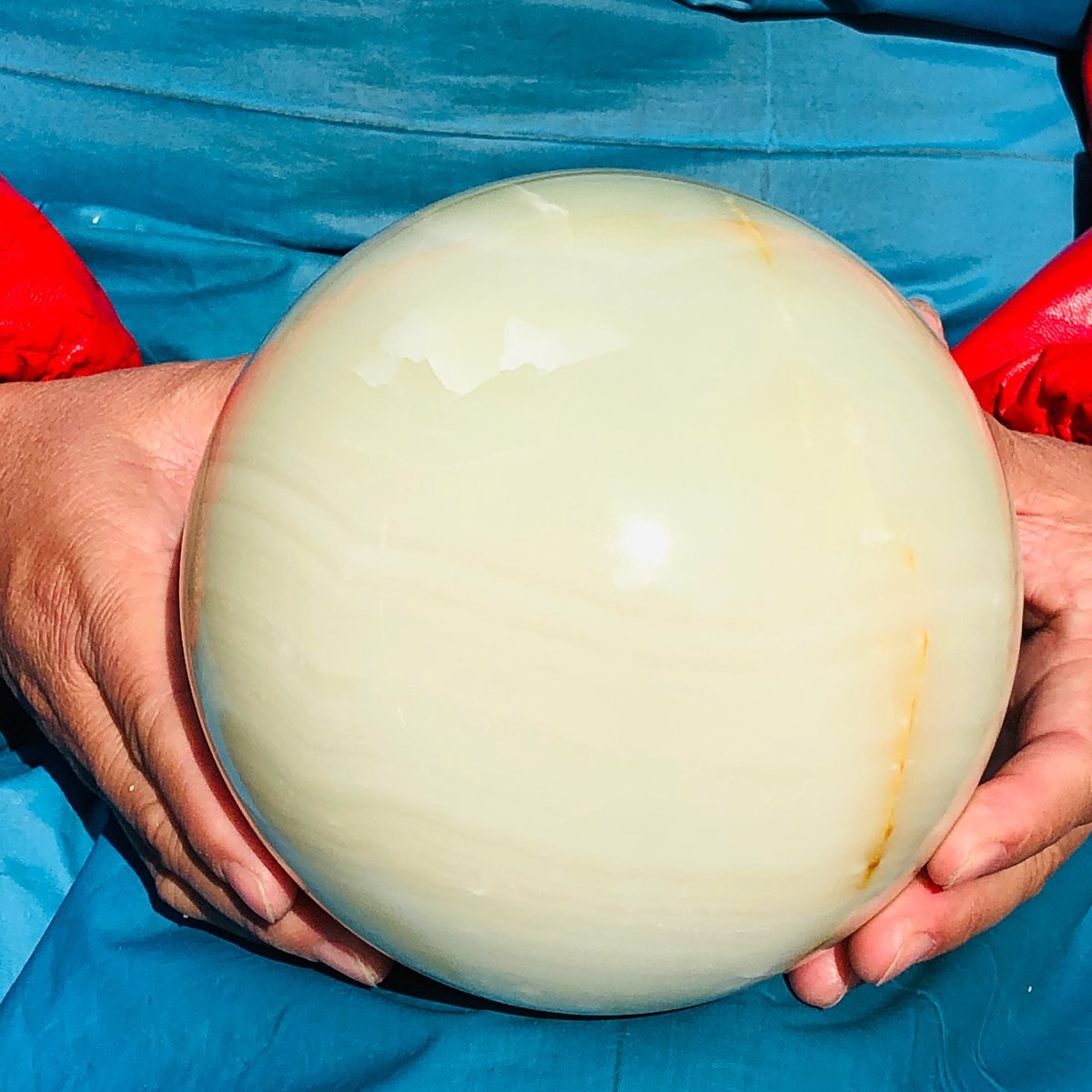 4460g Natural Afghan Jade Chakra Quartz Sphere healing ball Specimen