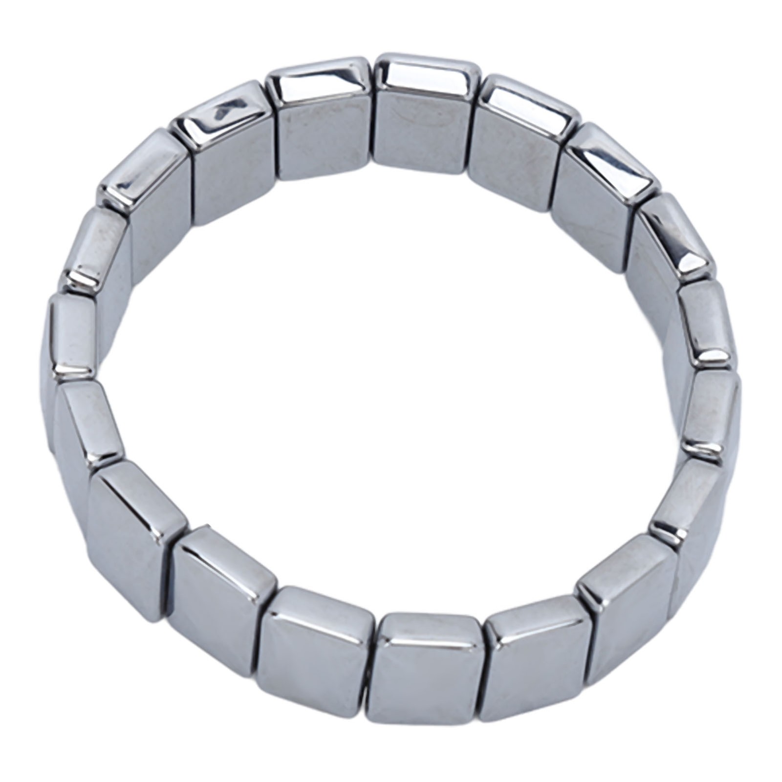Terahertz Stone Bracelet Faceted Rectangle Pain Relief Bracelet For
