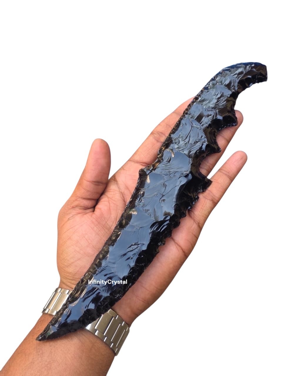11” Obsidian Ritual Knife Handmade Volcanic Glass Blade Ceremonial Athame Dagger