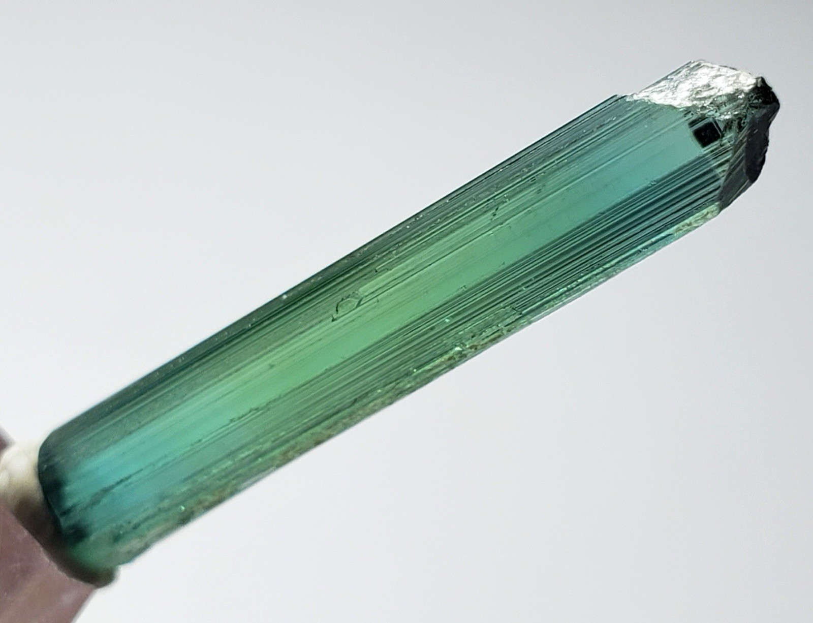 Top quality bi colour Tourmaline crystal from Afghanistan mine 4.4 carats
