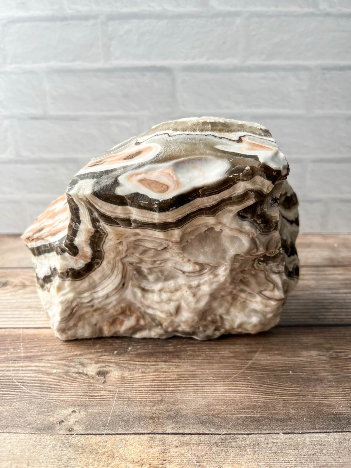Zebra Calcite , 5 lb 6.9 oz Mexican Raw Rough